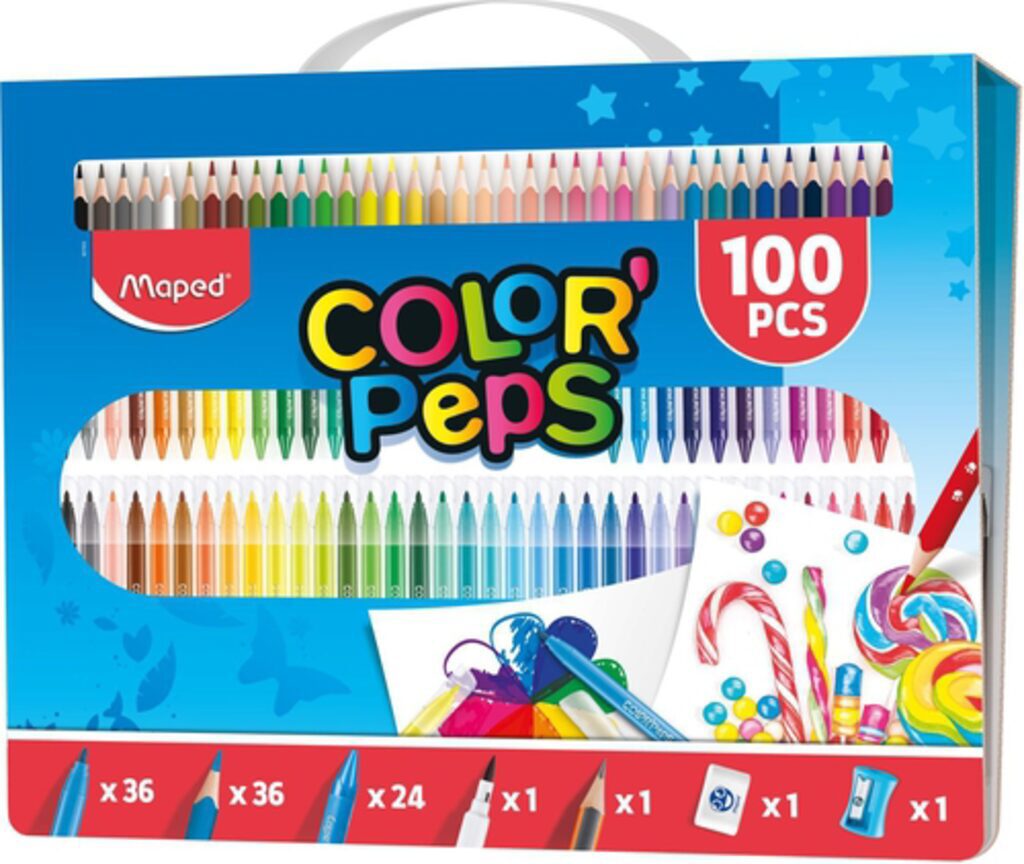 Набор для цветного рисования "Color Peps Kit" 100 предметов