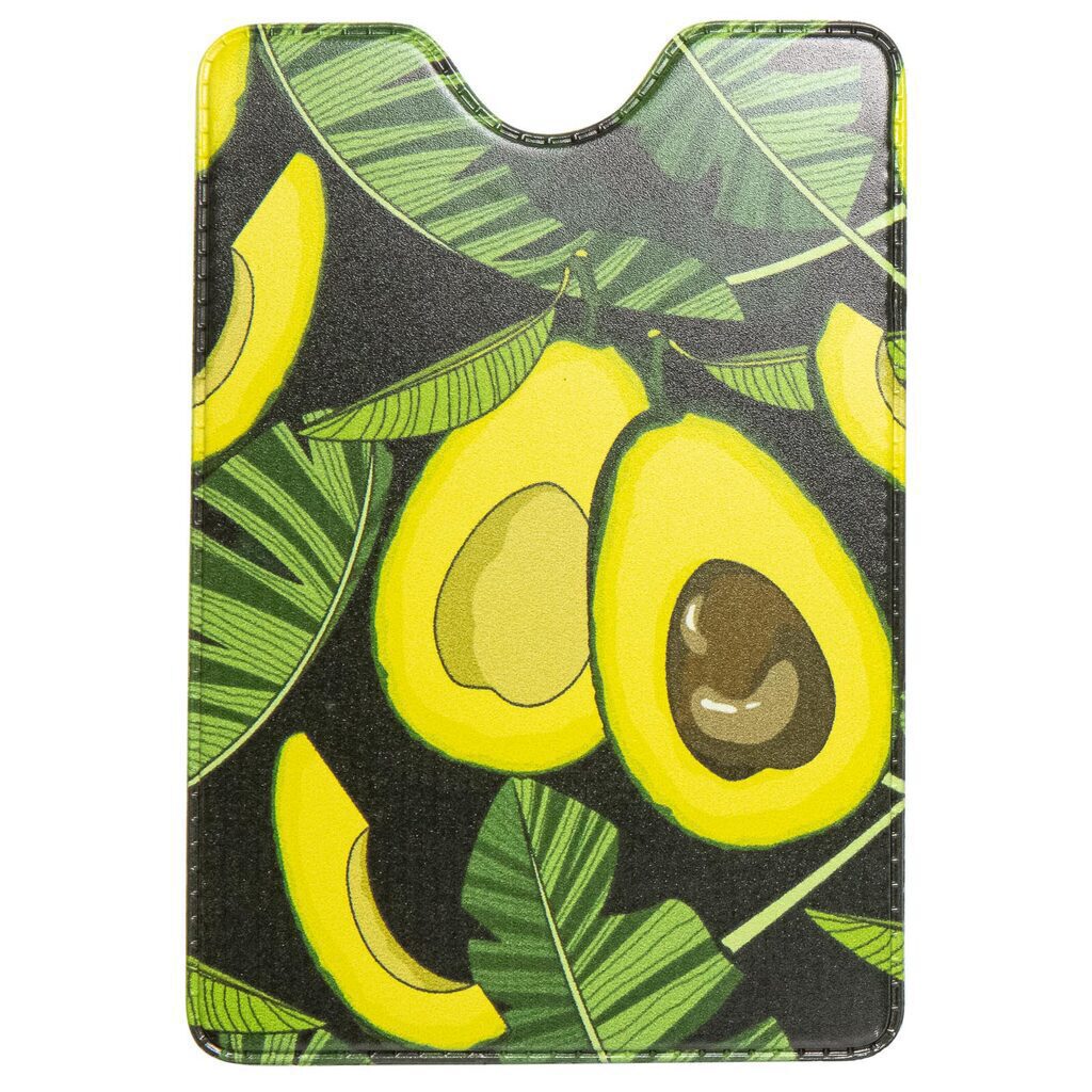 Обложка для пропуска/проездного "Тропический авокадо" ПВХ