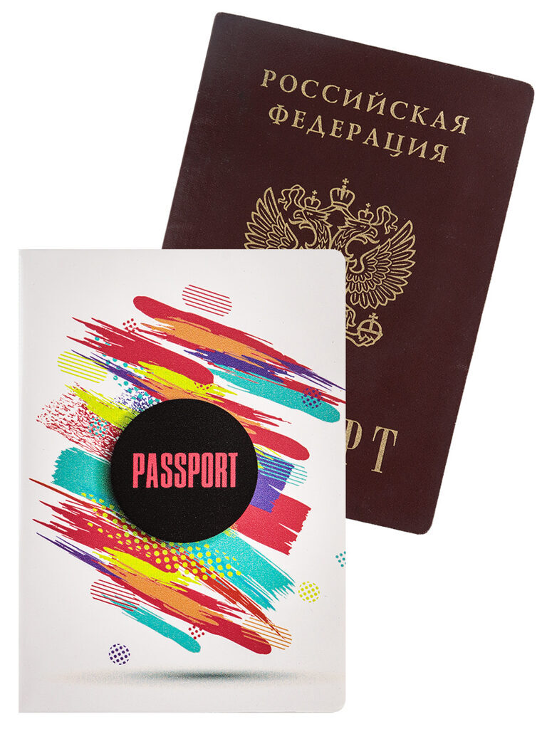 Обложка для паспорта "ART" ПВХ slim