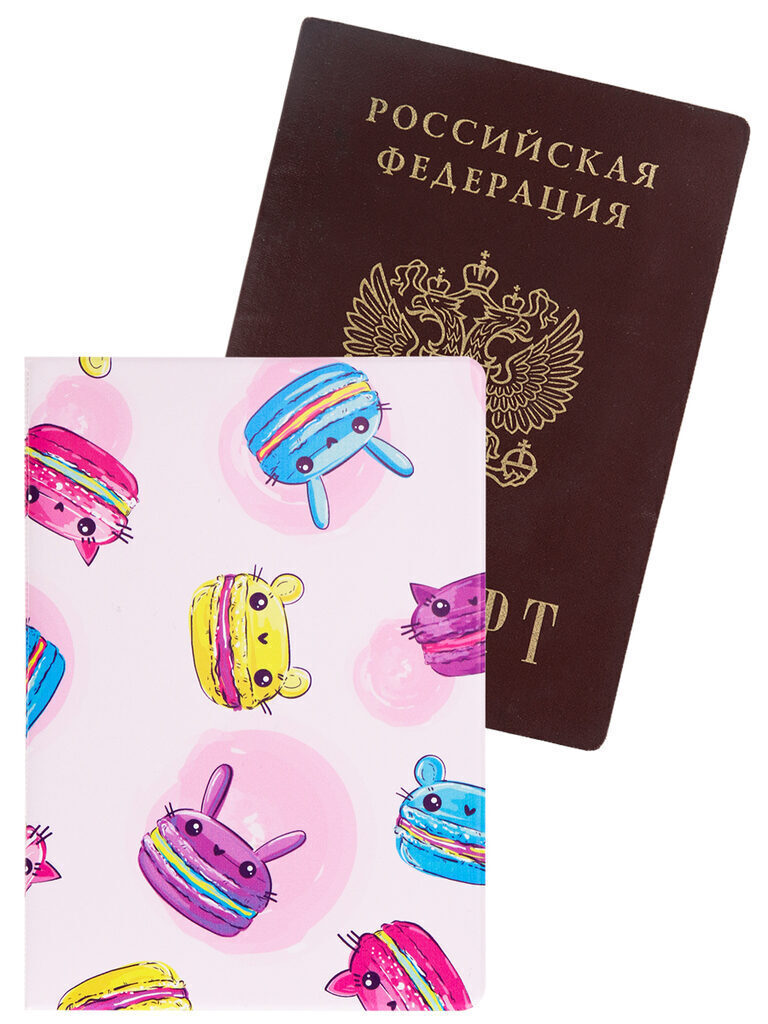 Обложка для паспорта "Которунсы" ПВХ slim