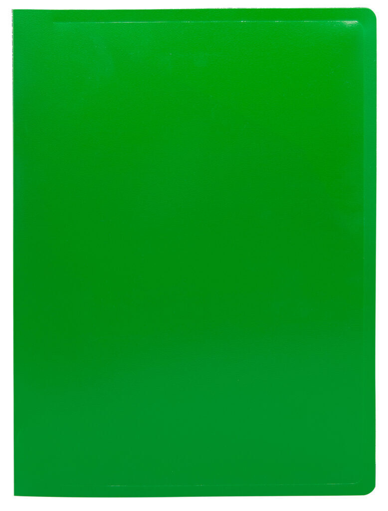 Папка c пружин. скоросш. пластик. 0,5мм, зеленая