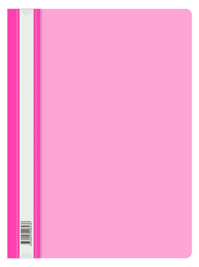 Скоросшив. пласт. прозр. верх.  розовый Double Neon , 0.14/0.18