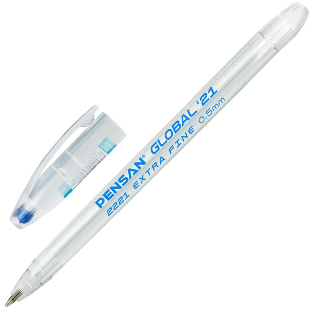 Ручка шар. PENSAN "GLOBAL-21" , 0,5мм, масл. чернила, синяя