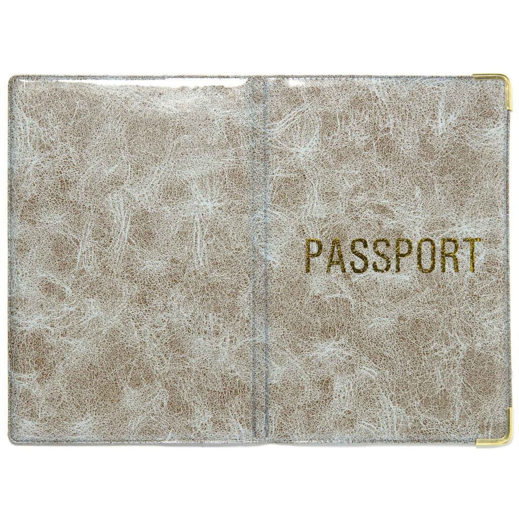 Обложка для Паспорта ПВХ-глянец, латинские буквы, ассорти
