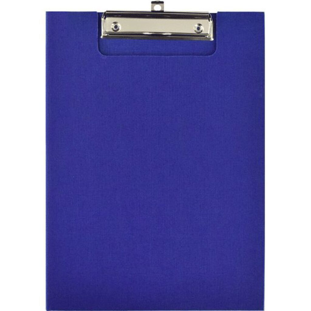 Папка-клипборд А4  синяя, ПВХ 150 мкм, с внутр.карманом