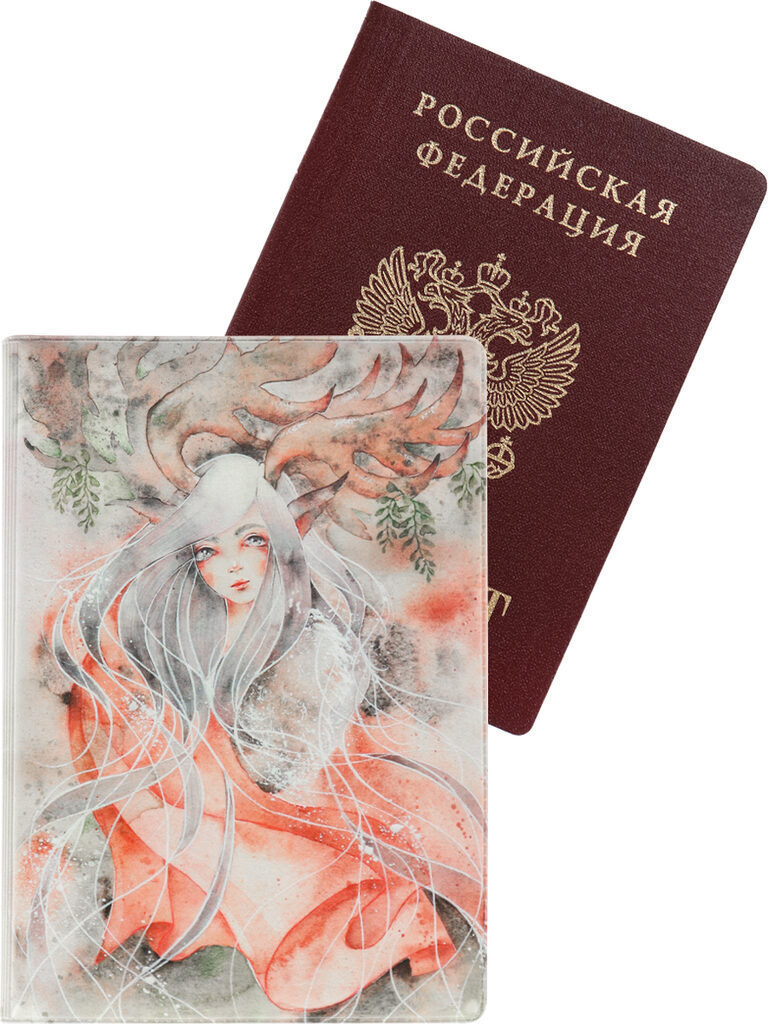 Обложка для паспорта "Лесная фея" ПВХ