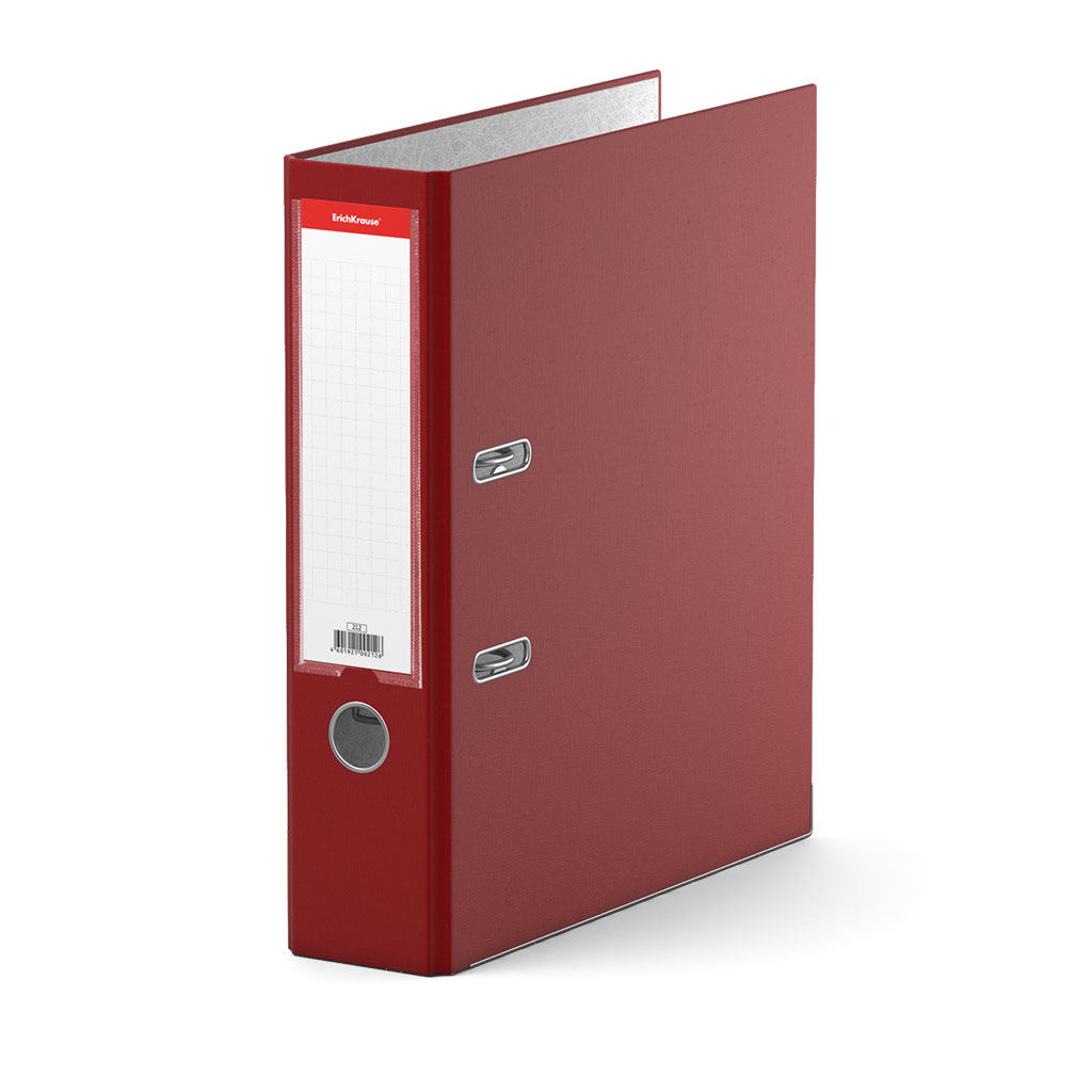 Папка–регистратор с арочным механизмом ErichKrause, Business, А4, 70 мм, бордовый