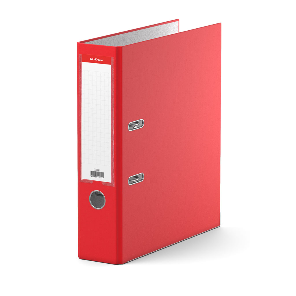 Папка–регистратор с арочным механизмом ErichKrause, Business, А4, 70 мм, красный