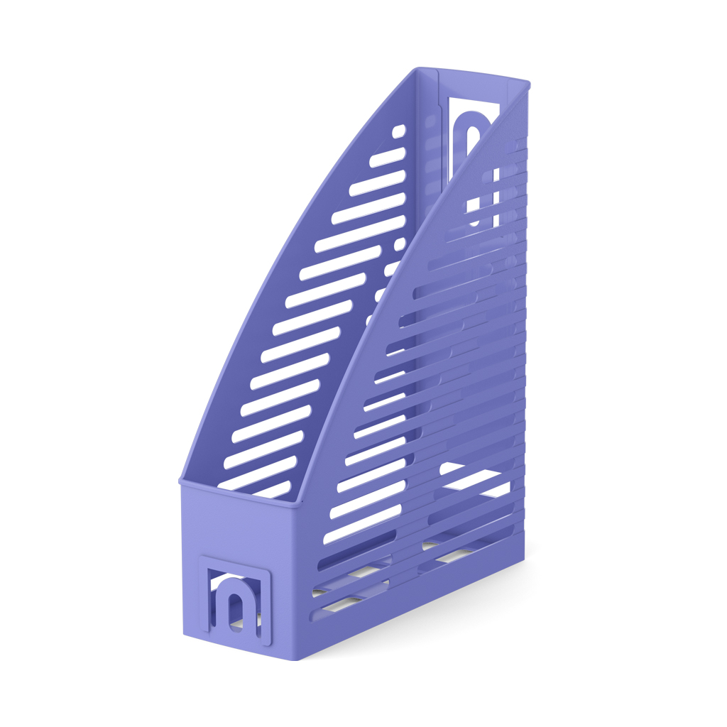 Подставка для бумаг вертикальная пластиковая ErichKrause Base, Pastel, 85мм, фиолетовый
